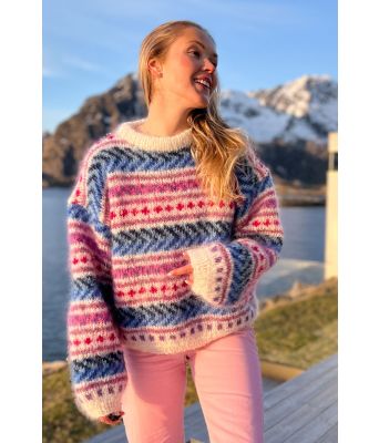 Hanamigenseren i hvit med lavendel farge - IR-02-04B-700