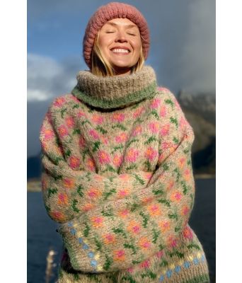 Sandfarget Ellinorgenser i fnugg - Ingrid Raadim IR-03-10D