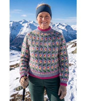 Blålilla Ellinor raglangenser - Ingrid Raadim IR-03-20F