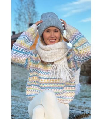 Hvitt Frostskjerf - Ingrid Raadim IR-05-03A