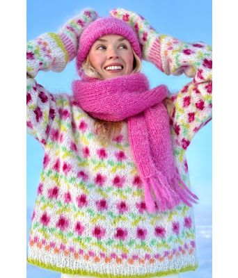 Frostskjerfet i fuksia - Ingrid Raadim IR-05-03B