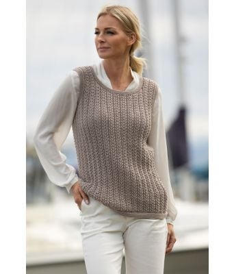 Jekt strikket topp vest Kathrine Sørland - Viking 2014-09