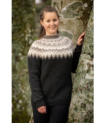 Kraft koksgrå strikkegenser - Viking 2127-6C