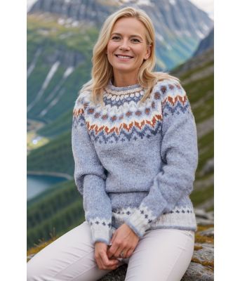 Lyseblå riddari genser - LL0007C