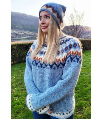 Riddarigenseren i skyblå bunnfarge - LL0007E