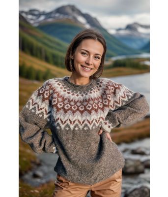 Brun riddarigenser med rust i rundfellingen - LL0086C