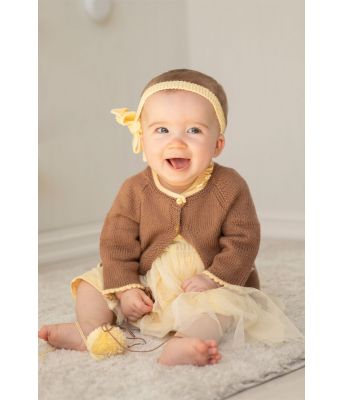 Luna strikket jakke til baby - Viking 2126-13