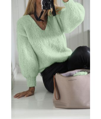 Mintgrønn Tynn Mira genser - TL0015-BF47949 