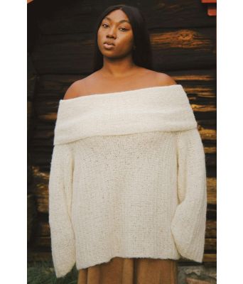 Naturhvit Ophelia genser - MM 02-01AK