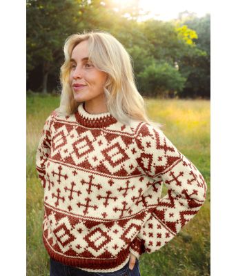 Lyngøyagenser med varmbrunt mønster - OK-09-02-67956700