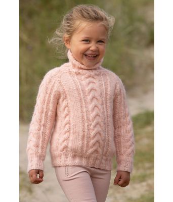 Rosa Rim genser til barn - Viking 1814-03B