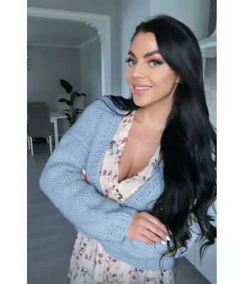 Stinas Everywhere cardigan i lyseblå - SB0004-HG920