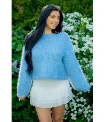 Stinas luftige sommergenser i isblå - SB0007-GGS707