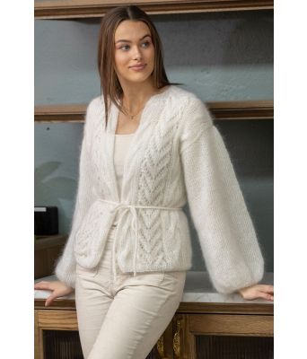 Hvit Hyss jakke - Snorre collection 0009-1C