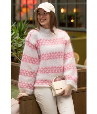 Hvit Bellezza genser - Snorre collection 0009-3D