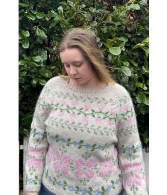 Storblom genseren - Sconhowd strikk