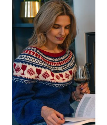 Strikk og drikk genseren - Strikkia 2020-013D