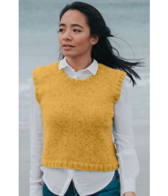 Maisgul Fridavest - Strikkia 2020-022-341