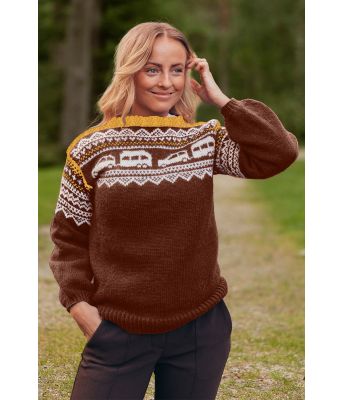 Rustfarget campignvogngenser - Strikkia 2020-023-3438