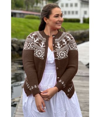 Brun Ankerkofte - Strikkia 2021-015-508