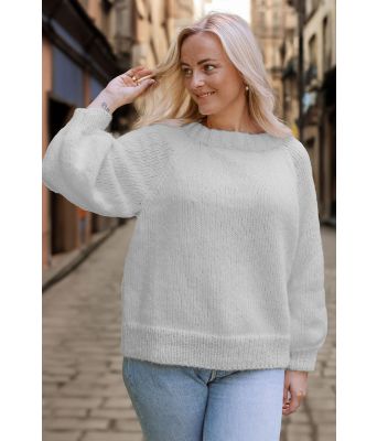 Perlegrå Cozy everyday sweater - Strikkia 2022-002-312