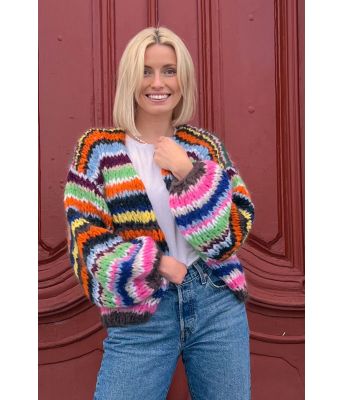 Color splash cardigan - Strikkia 2022-028