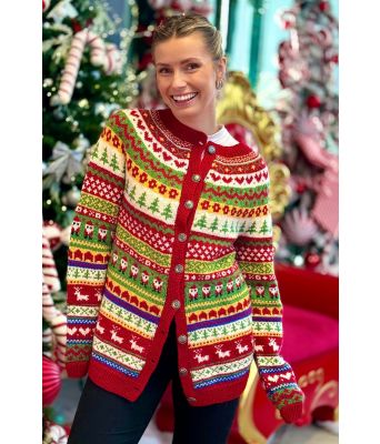 Ulrikkes ugly julejakke - Strikkia 2023-018B-SR