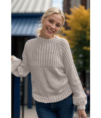 Winonas raglangenser i beige - Strikkia 2023-024-307