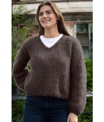 Brun Vero sweater - Strikkia 2024-018-508