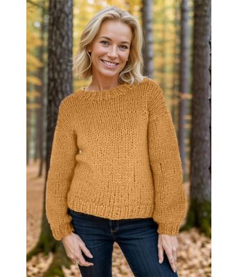 Okergul Scarlett sweater - Strikkia 2024-041-345