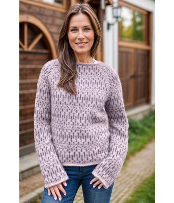 Lyst lilla Little strokes sweater - Strikkia 2024-050-367369