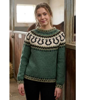 Jadegrønn hesteskogenser - Strikkia 2024-058-337