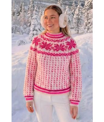 
Rosa gullfoss genser - Strikkia 2024-063-302C
