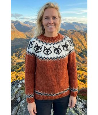 Eventyrergenseren i rustfarge - Strikkia 2025-044-953BW