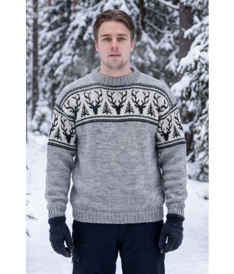 Nordisk hjortegenser - Strikkia 2026-002DSA