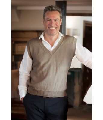 Tjommi strikket julevest til mann - Viking 2136-05