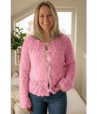 Rosa Flowers romance cardigan - US0002-GGS704