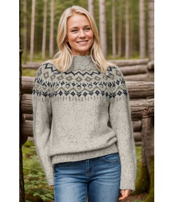 Kveldsbris genser i gråtoner - VG25010-501517513