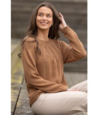 Lysebrun Ovina genser - Viking-2513-1-409