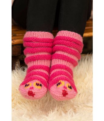 Pink Lady morsomme rosa barnesokker - Viking 1908-4