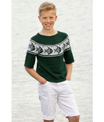 Neptun strikkegenser med fiskemønster - Viking 1918-04