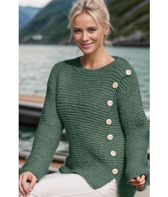 Jadegrønn Liv genser - Viking 1923-7-336