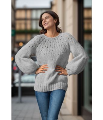 Grå Smil genser - Viking 1923-8-313