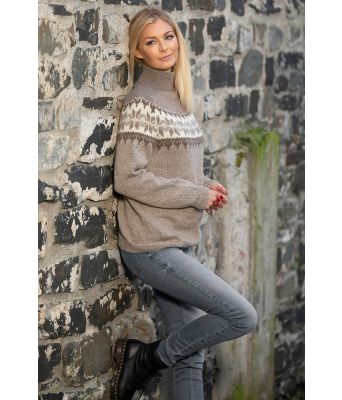 Beige terra genser katrhine sørland - Viking 2006-02a