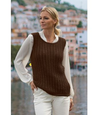 Jekt vest i brunt - Viking 2014-09-519