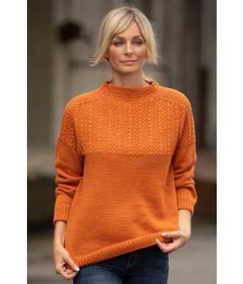 Tandori genser i terracotta (bomull) - Viking 2023-5b