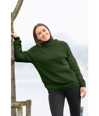 Mørkegrønn Tandori genser - Viking 2023-5-433