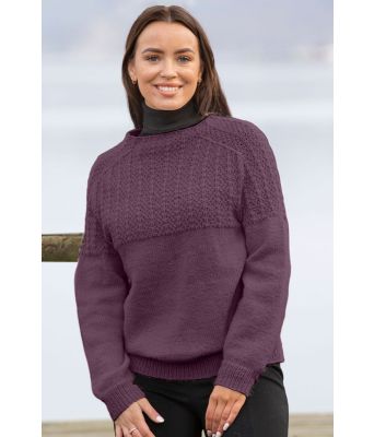 Mørkelilla Tandoori genser - Viking 2023-5-469
