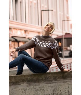 Brun Piff genser - Viking 2023-7-408