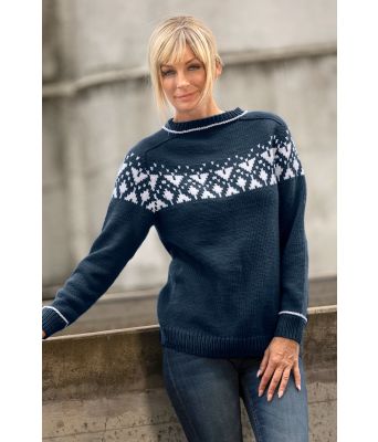 Marineblå Piff genser - Viking 2023-7-426